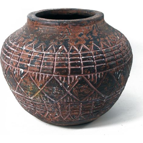 23cm x 30cm Large Aztec Vase Planter (1/4)