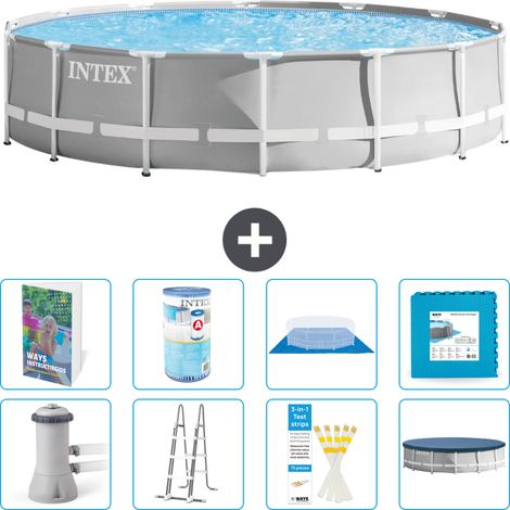 Prism Frame Pool Rund - 427x107 cm - 9-teilig S602