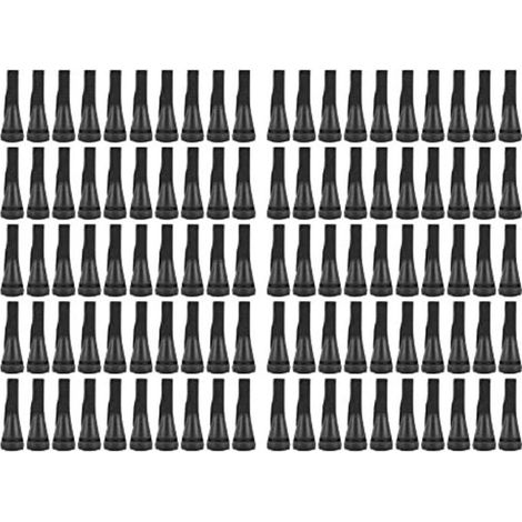 100 PCS Doigts De Plumeuse De Poulet pour Machine De Plumeuse De Volaille, Épilation en Poultry Epilator Caoutchouc Doigt Plumeuse Picker pour Poulet, Canard, Plumes D'oies (Le Noir) (1/4)