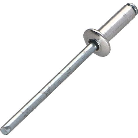 Rivet aveugle Aluminium Tige acier 4X8 Epaisseur de serrage 2 à 4 Tête Ronde Standard ALX