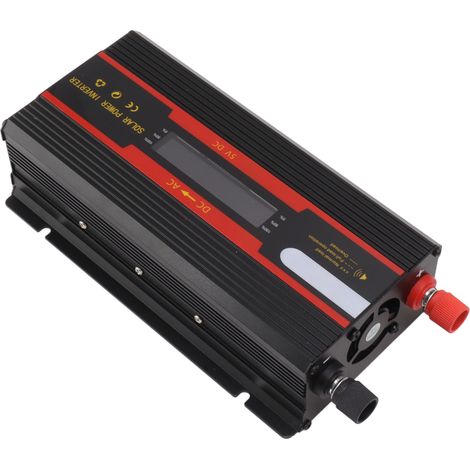 Onduleur universel 1000 W à double tension 12 V/24 V-220 V pour voiture avec écran LCD (1/5)