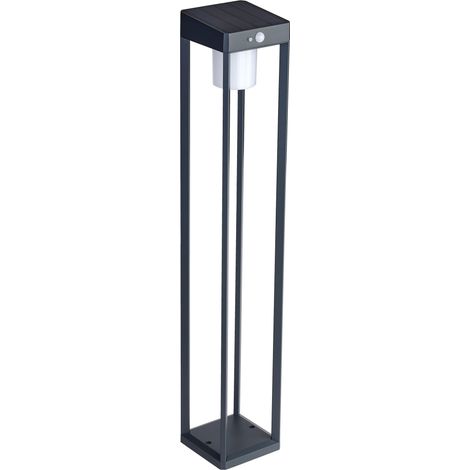 Borne ZURYA SOLAR 80cm gris anthracite 3000K 350lm 4,4W IP54 - EUROPOLE - 69883