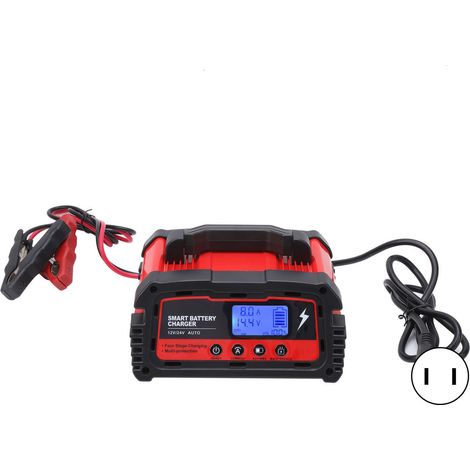 Chargeur de batterie voiture portable 0V démarrage sec CA110-220V 10A 50/60Hz prise US (1/5)