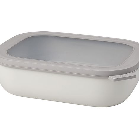 Bol Multifonction Rectangulaire - Boîte Conservation Alimentaire avec Couvercle - Convient comme Boîte de Hermétique pour le Réfrigérateur, Micro-ondes (1/4)