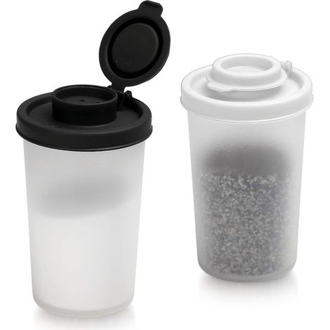 Juego de 2 saleros y pimenteros resistentes a la humedad – Ideales para acampar, hacer picnics y viajar (1/5)