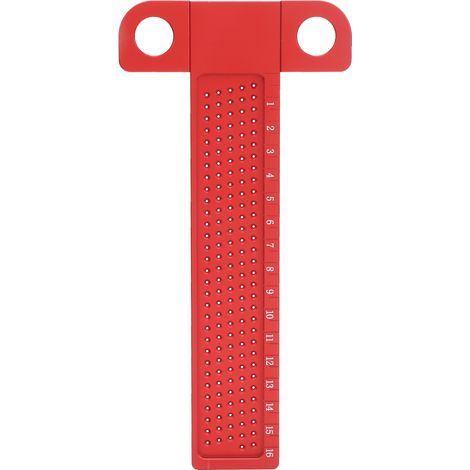 Règle en T T160 pour tracer lignes et marquages croisés - Outil de menuisier charpentier pour bois, perçage et traçage de trous (1/5)