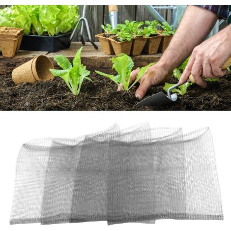 Lot de 4 paniers grillagés anti-campagnols pour protéger les racines des plantes et prévenir les dégâts causés par les animaux fouisseurs. (1/5)