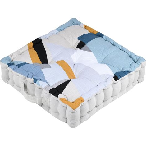 Collection Quadro Bleu - Coussin Pouf de sol (1/2)