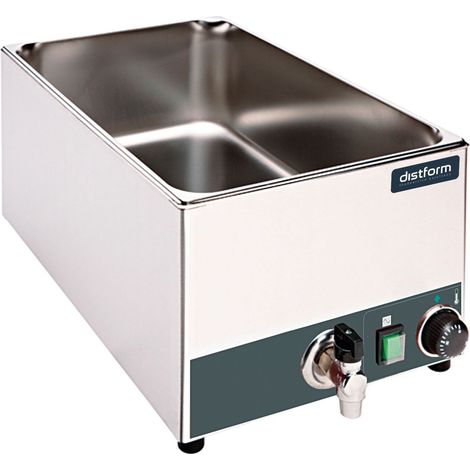 Bain-Marie Professionnel de Table GN 1/1 avec Robinet de Vidange - 600 W - Distform