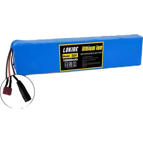 Batterie lithium-ion, capacité 100Ah, tension 36V, T-DC (1/2)