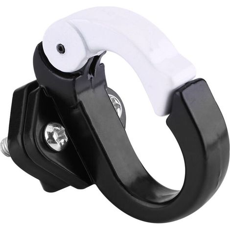 Porte-casque moto universel en alliage d'aluminium noir (1/2)