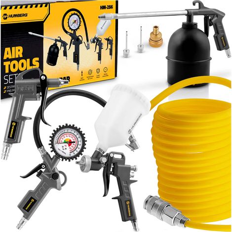 Kit d'outils pneumatiques 8 pièces pour compresseur Humberbg HM-256 (1/5)