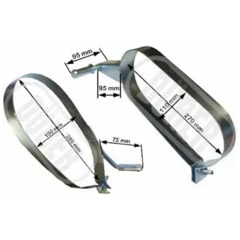 Sangle bande d'échappement Peugeot 206 X2 - Dürer