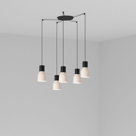 KOMBO Lámpara colgante beige Ø120 5L 68592-5L (1/2)