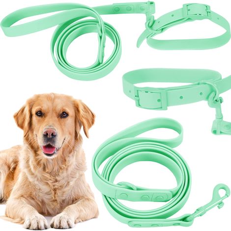 Leash and Collar PJ-077 green L