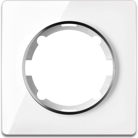 Plaque de finition OneKeyElectro Garda, 1 poste, blanc (1/3)