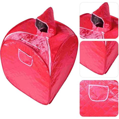 Kit de sauna portatif Sauna réutilisable de station thermale de tente portative, personne seule de vapeur de corps entier, à la maison de tissu de Satin Tente de sauna personnelle pour spa à domicile (1/5)