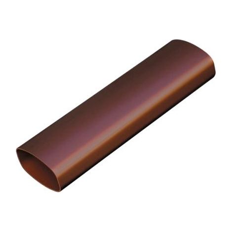 Tube de descente gouttière BEST - Ø oval 92x57 marron 4m - First Plast (1/3)