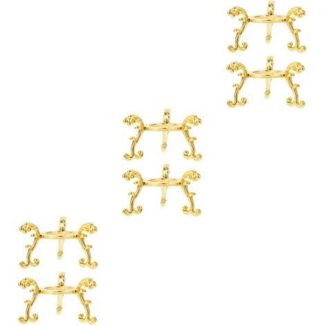 Lot De 3 Supports En Cristal Robustes Piédestal Design Simple Pour Présentation De Sphères 2 Pièces X 3