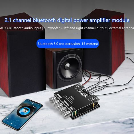 1er caisson de basses 2.1 canaux 50 W + 100 W Bluetooth 5.0 (1/5)