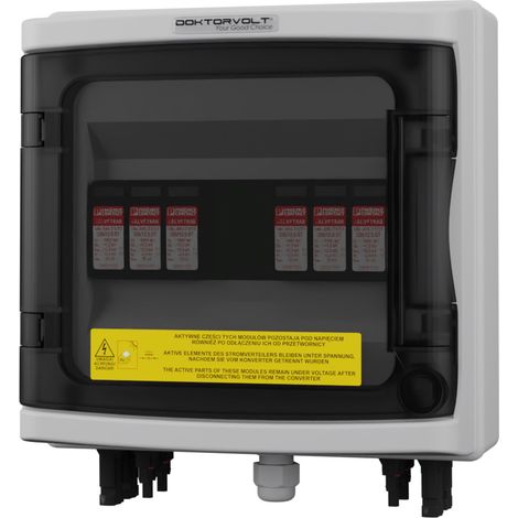 Solar Anschlusskasten PV DC 1000V T1 T2 2 Strings Doktorvolt DV-2421-FOT (1/3)