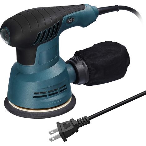 300-W-Elektro-Exzenterschleifer, 5-Zoll-Schleifteller (125 mm), Elektroschleifer für die Holzbearbeitung