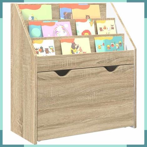 892391 Bibliothèque pour enfants Chêne Sonoma 60 x 29,5 x 69 cm (1/5)