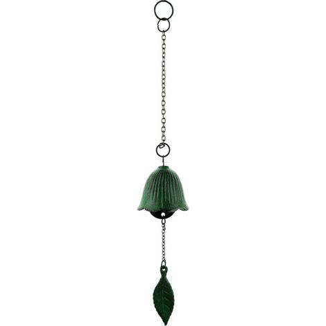 Dekoratives Metall-Gartenwindspiel mit 5 korrosionsbeständigen Aluminiumglocken, Maße 35x6x6cm, ideales Geschenk für Weihnachten oder Feiertage (Lieferumfang: 1 Windspiel) (1/5)