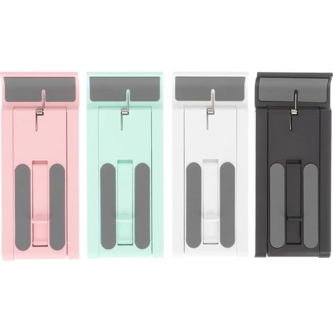 4 Pièces Support pour Téléphone Portable Pliable Support de Tablette Réglable en Plastique, Angle Ajustable, Stable, pour Téléphone et Tablette, Usage à Domicile Voyage (1/5)