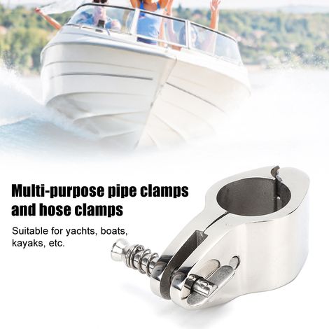 Coulisseau à mâchoire articulé en inox 316 pour bateau, fixation marine 25 mm 1 pouce, accessoire nautique (1/5)