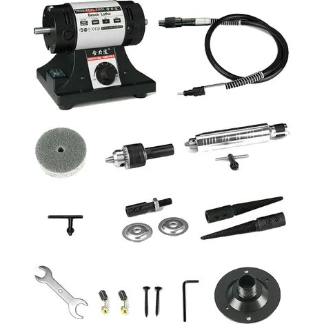 Mini Meuleuse d'Établi, Puissance 800W, Vitesse 10000tr/min (1/2)