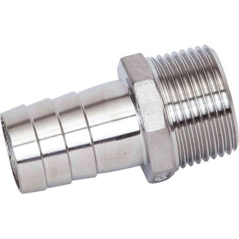 Raccord cannelé en inox M2 1/2" - ø63,5 mm