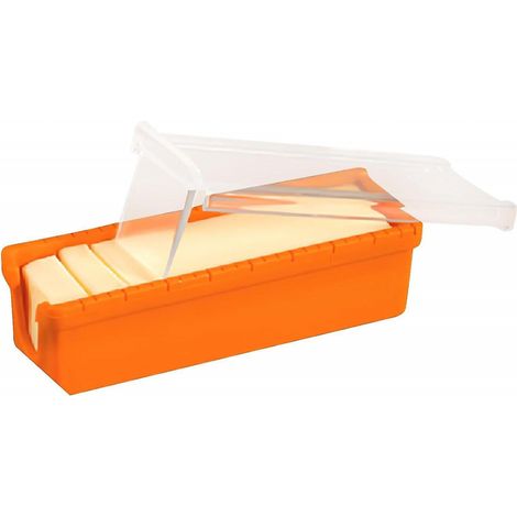 BEBUSINGOTO Butterdose mit Deckel, Butterschneidebox, luftdichter rechteckiger Frischhaltebehälter mit Buttereinsatz für die Küche zu Hause (1/5)
