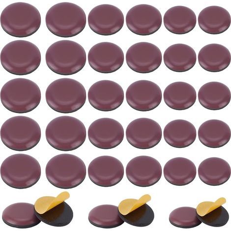 36 Appliance Sliders, 3 Sizes, for Kitchen, Self-Adhesive Sliders for Small Appliances, Easy to Move, Space-Saving, Essential Home Gadgets, Brown (1/5)