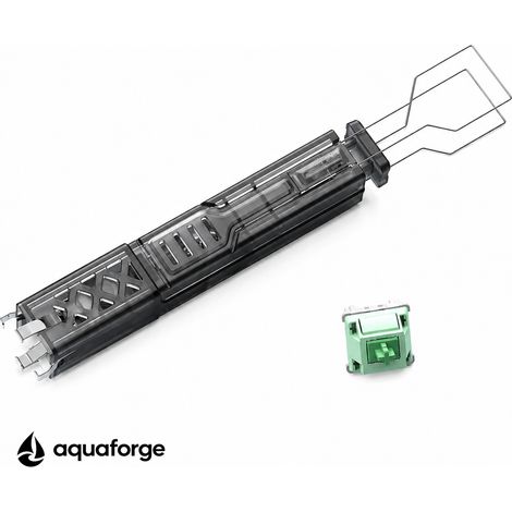 Outil 2-en-1 pour retirer les touches et les interrupteurs de clavier mécanique, noir semi-transparent - Extracteur de touches et d'interrupteurs 2-en-1 noir semi-transparent (1/5)
