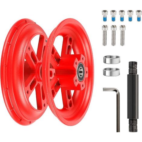 8,5 Pouces Roue Arrière Jante Aluminium Alliage Moteur Hub Roue Pleine Pneu Modification Accessoire PRO PRO2-Rouge