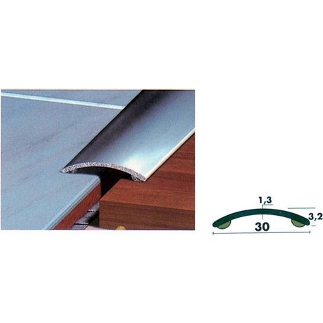 1PZ COPRISOGLIA ALLUMINIO ARGENTO ADESIVO CM.200