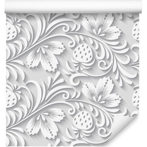 Papier peint à motifs végétaux pour salon et chambre 50x1000 cm (1/5)