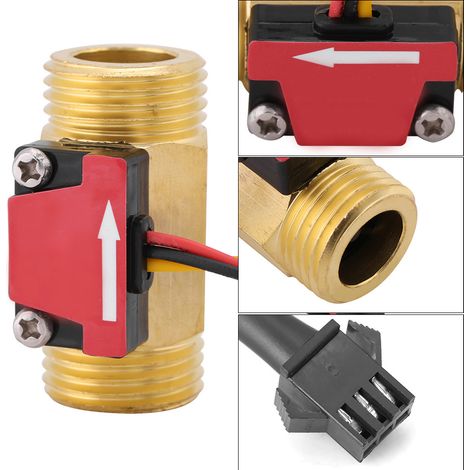 Capteur de débit d'eau magnétique Durable, interrupteur à filetage G1/2, 1-25L/min, 1 pièce (1/4)
