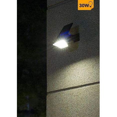 Trade Shop - FARETTO 7LED PICCHETTO RICARICABI MIT SOLARE PANNELLO SOLARE CREPUSCOLARO MURO YH0514 - (1/3)