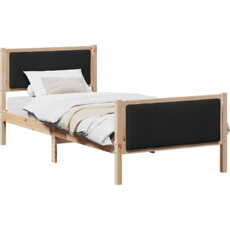 Maison Exclusive - Struttura del Letto con testiera Marrone e nero 90 x 200 cm