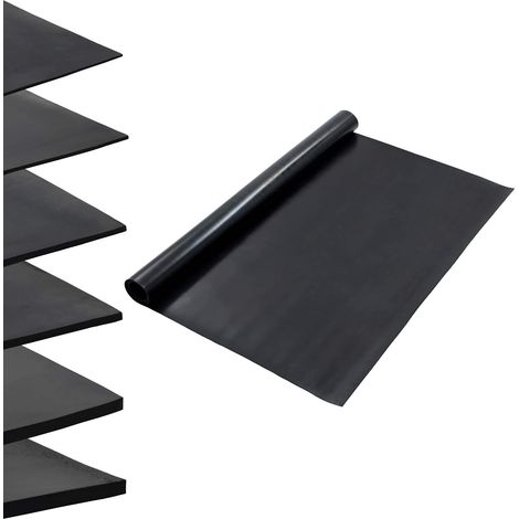 vidaXL Alfombra para el suelo Negro 1,2 x 2 m Goma (1/2)