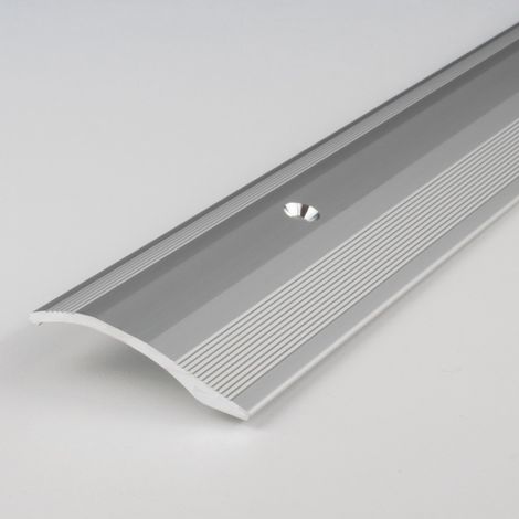Ausgleichsprofil / Anpassungsprofil "Creston",  Ausgleich: 2 - 16 mm, 40 mm breit, Aluminium eloxiert, gebohrt / selbstklebend-silber-1000-selbstklebend