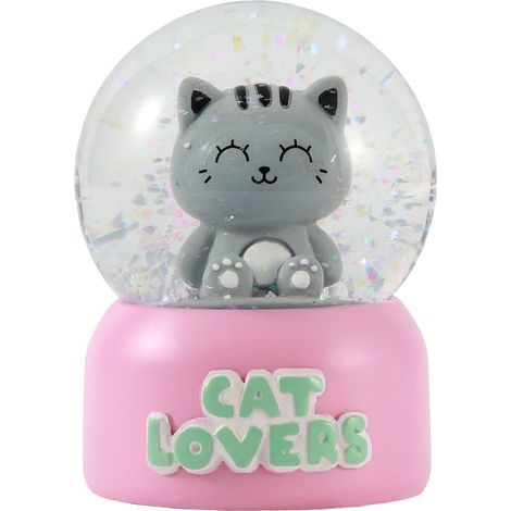iTotal - Snow globe - Grey Cat
