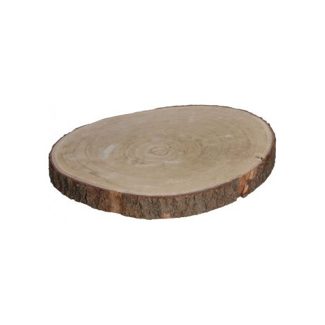 Base Décorative Tronc Bois Authentique Support Décoratif En Bois Naturel - Mica Decorations
