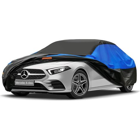 Bâche Voiture Exterieur Respirante, Compatible avec Mercedes Classe A Sedan(2018-2024) Housse de Protection Voiture Extérieur, Toutes Saisons Peuvent Tout Gérer Contre Pluie Soleil Poussière.,Taille p (1/5)