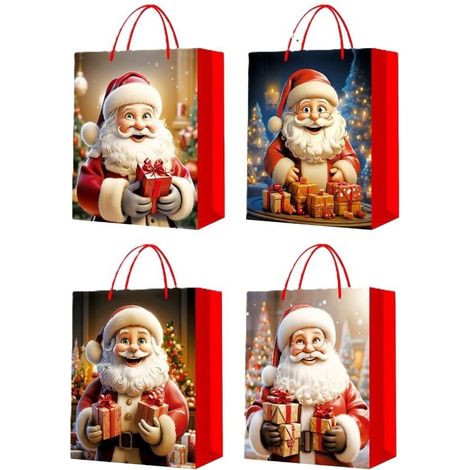 Bolsa de regalo navideña XL ancha