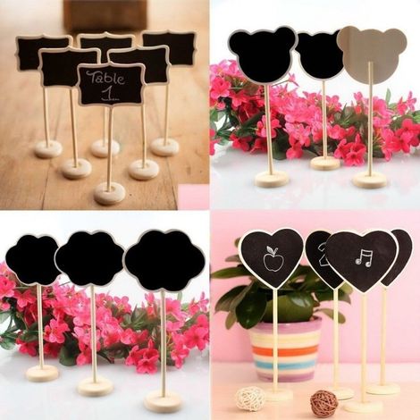 2 Mini Tableaux Noirs Marqueur De Place Marqueur De Place Cadeaux De Mariage Restaurant