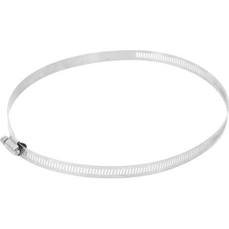 Collier de serrage pour fixation tuyau et tube en acier inoxydable 304 argenté - Lot de 6 (1/5)