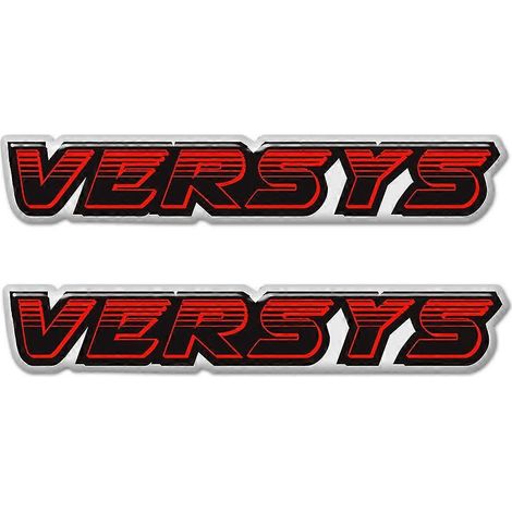 Autocollants pour coffre, valises, pare-brise et protection de réservoir (X 250) pour Kawasaki Versys 300, 400, 650 et 1000 Adventure - Rouge (1/5)